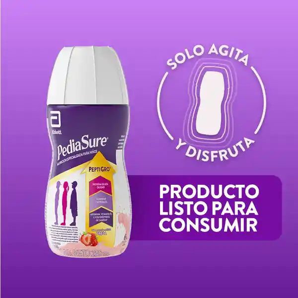 Complemento Nutricional Pediasure Peptigro Fresa Líquido
