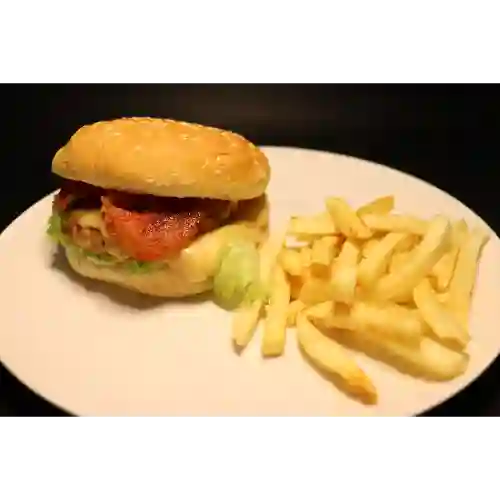 Combo Hamburguesa Sencilla + Papas Fritas
