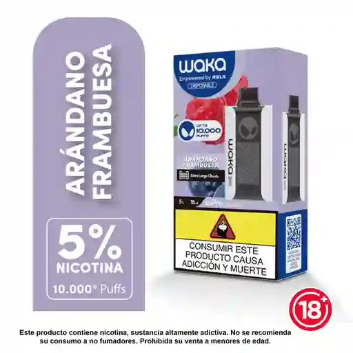 WAKA Vape SoPro 10.000 Blueberry Raspberry 5% 10.000 Puffs