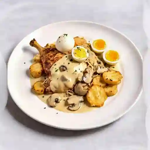 Pollo Con Champinones