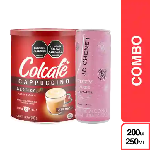 Combo Colcafé Cappuccino + Jp Chenet Aperitivo Fizzy Rose