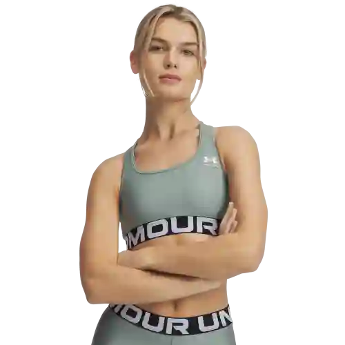 Under Armour Top Entrenamiento HG Mid Branded Mujer Verde T XS