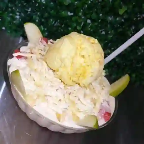 Ensalada de Fruta con Helado