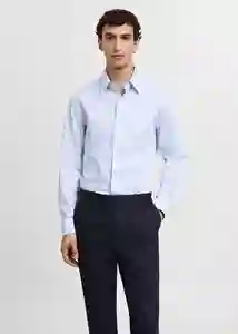 Camisa Pals Celeste Talla XL Hombre Mango