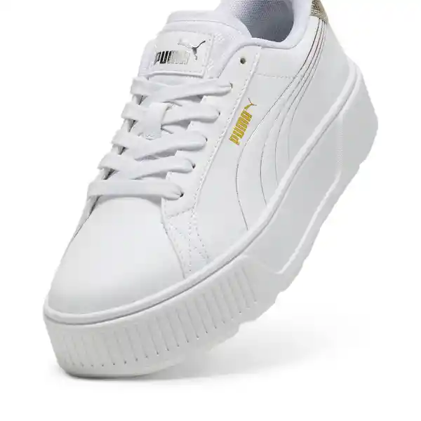 Puma Zapatos Karmen Metallic Shine Wns Mujer Blanco Talla 9.5