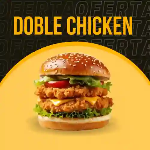 Hamburguesa Doble Pollo Crispy