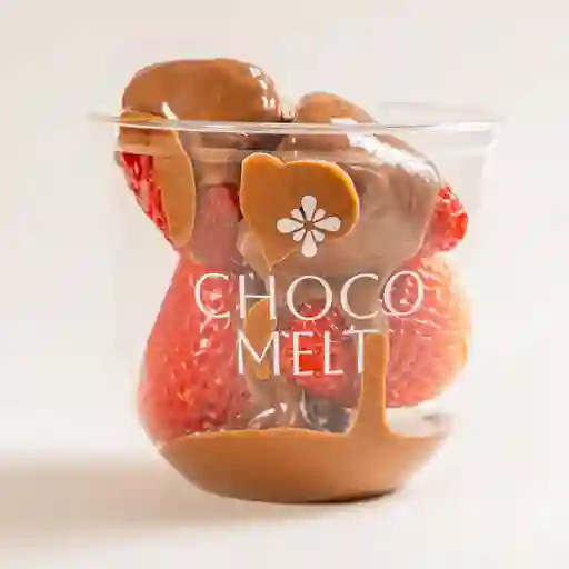 Fresas con chocolate de leche