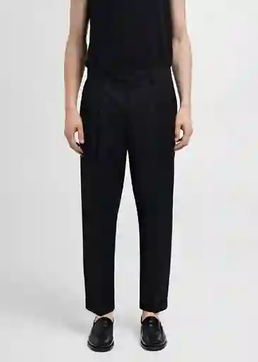 Pantalón Boston Negro Talla 40 Hombre Mango