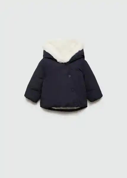 Abrigo Anorak Vichy Navy Talla 64 Niños Mango