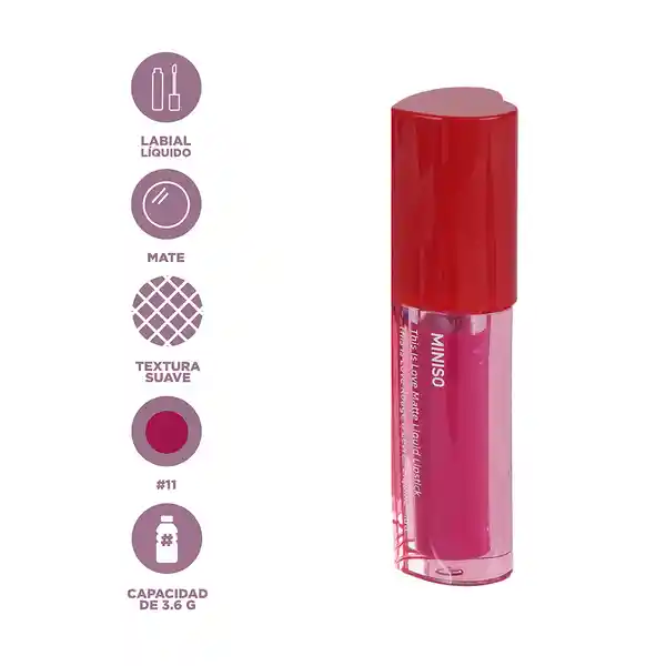 Labial Líquido Mate This is Love 11 Miniso