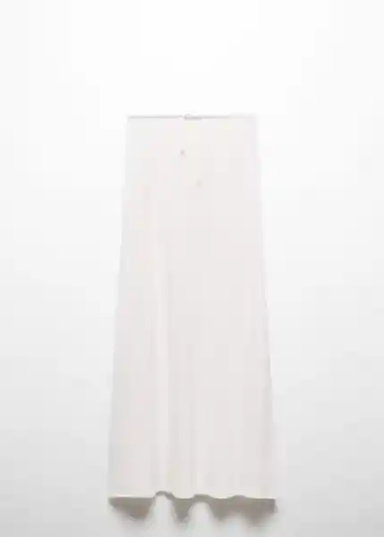 Falda Mar Off-White Talla 18 Niña Mango