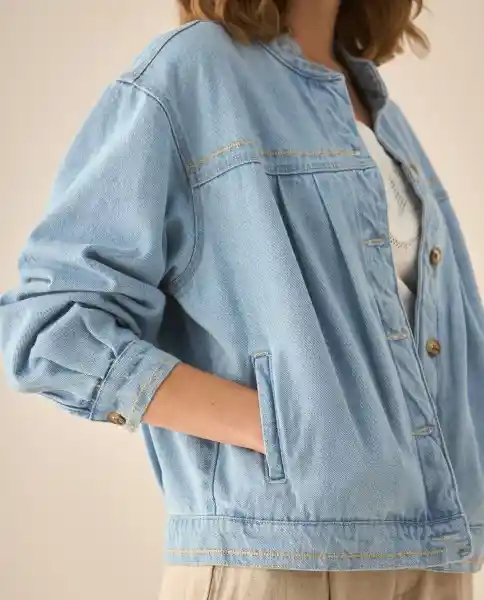 Chaqueta Azul Rivera Medio Talla S 623G005 Esprit