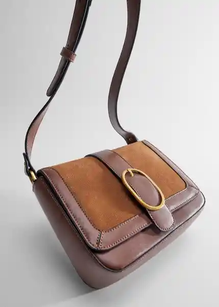 Bolso M Zaida Tabaco Talla 99 Mujer Mango