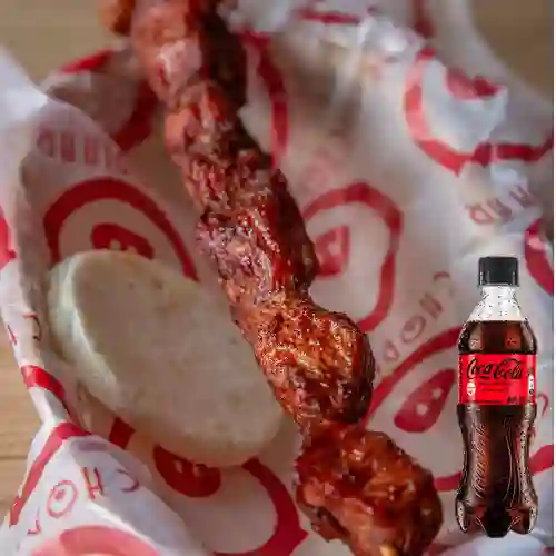 Combo Pincho de Cerdo + Coca Cola Sin Azúcar 400 ml