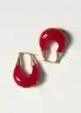 Pendientes Filipa Rojo Talla 99 Mujer Mango