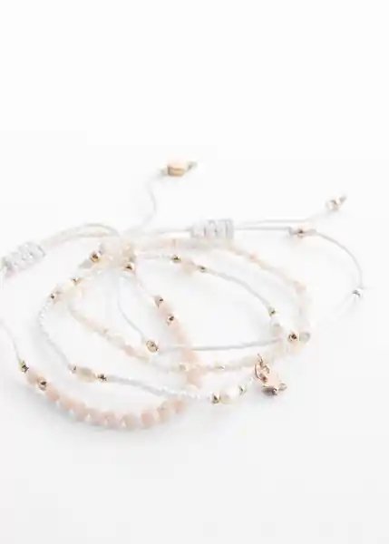 Pulsera Blanca Arena Talla 99 Niñas Mango