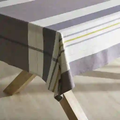 Mantel Con Diseño Gris Casaideas
