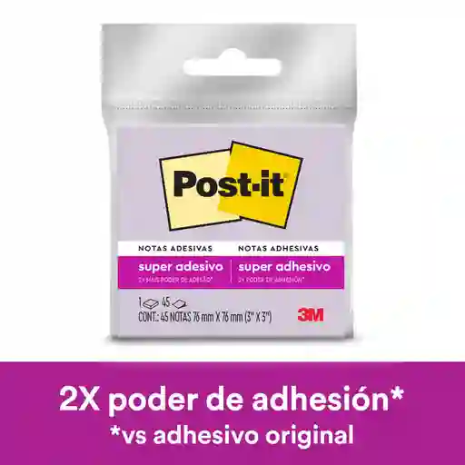 Post-It Nota Adhesiva Morado 654 SS