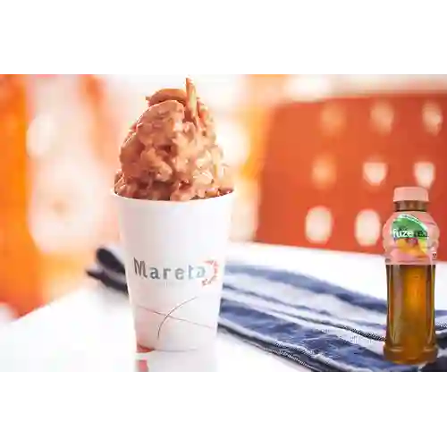 Combo Cóctel de Camarón + Fuze Tea Durazno 400 ml