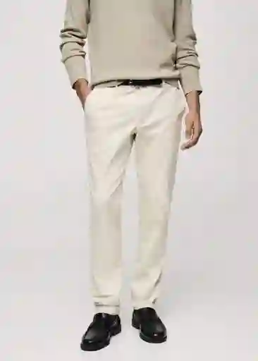 Pantalón Barna Crudo Talla 48 Hombre Mango