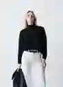 Tejido Mujer Negro Puro Ultraoscuro Talla S 083G066 Naf Naf
