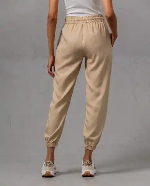 Pantalón Mujer Beige Talla 12 Rifle