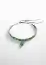 Collar Flora Verde Pastel Talla 99 Mujer Mango