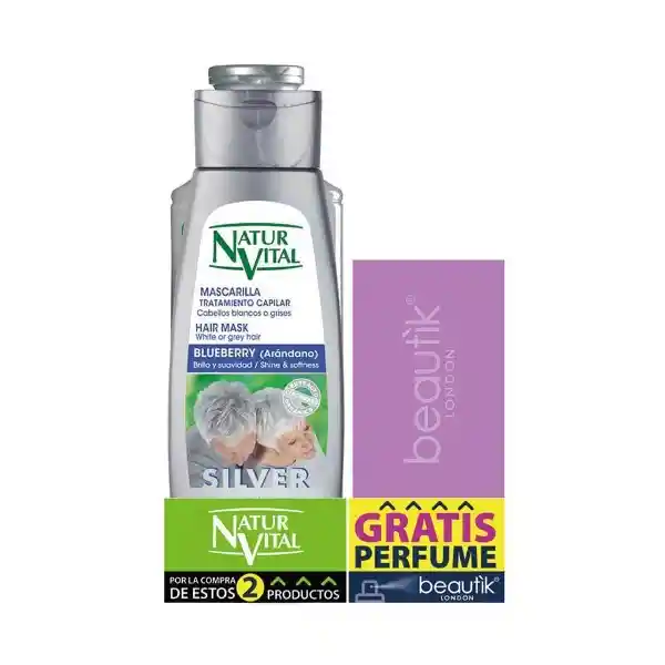 Natur Vital Shampoo Silver + Mascarilla + Perfume