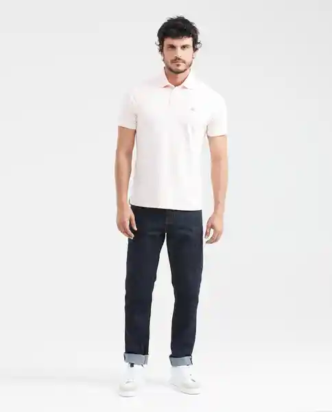 Camiseta Polo Summer Jacquard Rosa Cósmico Claro L Chevignon