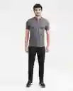 Camiseta Polo Muscle Gris Asfalto Oscuro L Chevignon