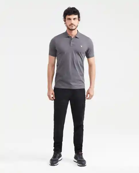 Camiseta Polo Muscle Gris Asfalto Oscuro L Chevignon