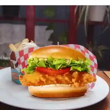 Hamburguesa Pollo Aoanado