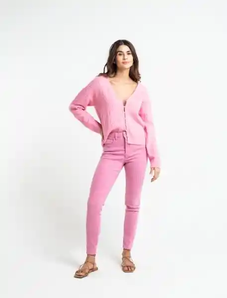 Blusa Tejido Prity Mujer Rosa Ahumado Medio T.S 483E049 Naf Naf