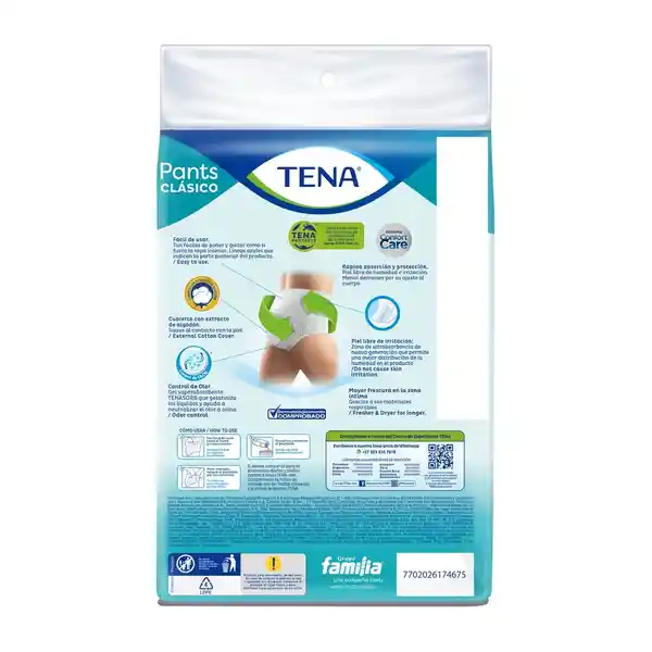 Tena Pant Clásico Ropa Interior Absorbente  Talla M