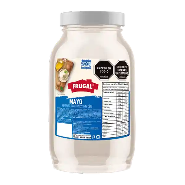 Salsa Mayo Frugal Pet 3700g