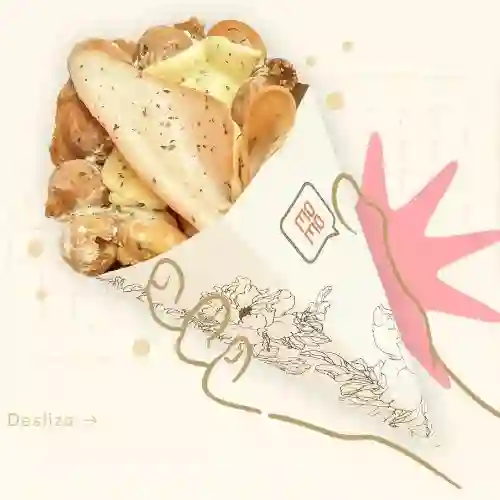 Waffle Jamón y Queso