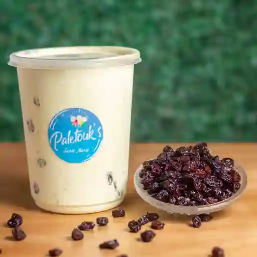 Helado de Ron con Pasas