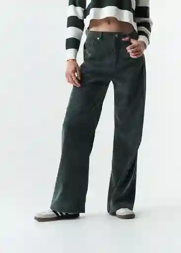 Pantalón Adri Mujer Verde Hidai Ultraoscuro Talla 12 433G358 Naf Naf