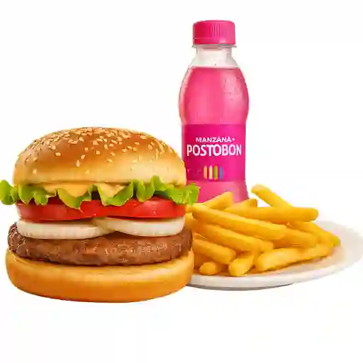 Combo hamburguesa sencilla