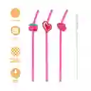 Set de Pitillos Cherry Valentine Miniso