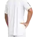 Adidas Camiseta Tenis Manga Corta Club 3Str Hombre Blanco L