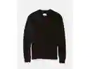 Suéter Hombre Tejido Negra Talla Large American Eagle