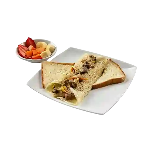 Crepe Lomo Verdura