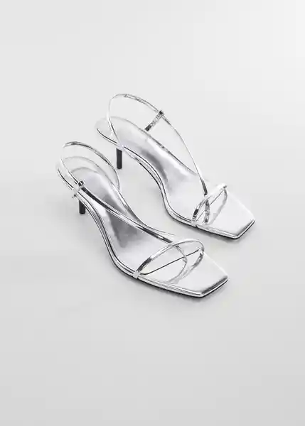 Sandalias Tir1 Plata Talla 39 Mujer Mango