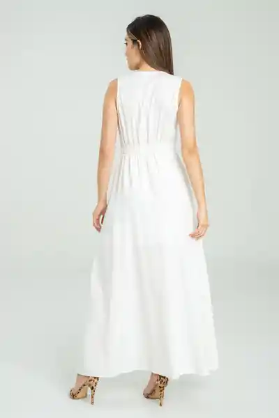 Vestido Becca Color Blanco Crudo Talla L Ragged