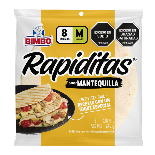 Bimbo Rapiditas Sabor Mantequilla 240 g