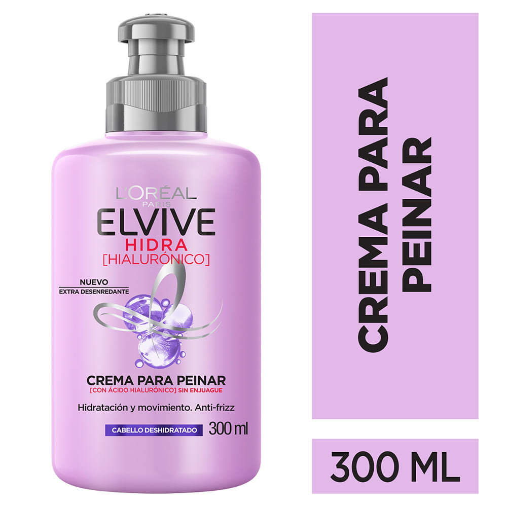Crema para Peinar Elvive Loreal Paris Hidra Hialurónico 300 ml