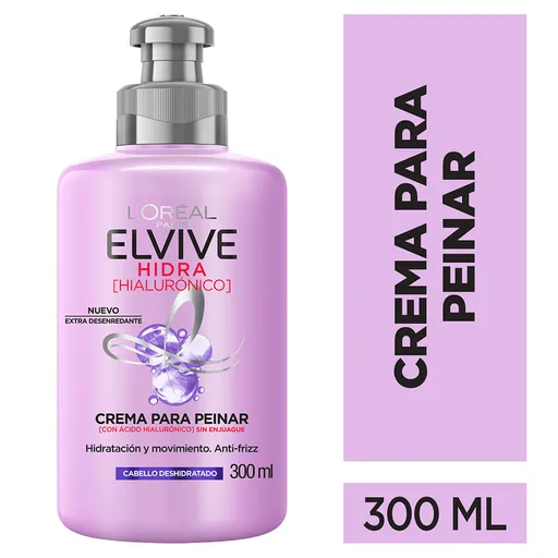 Loreal Paris Elvive Crema para Peinar Hidra Hialurónico
