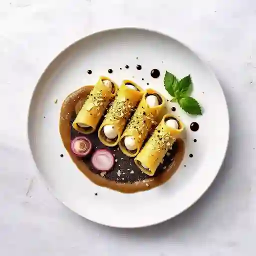 Canelones De Setas Y Burrata