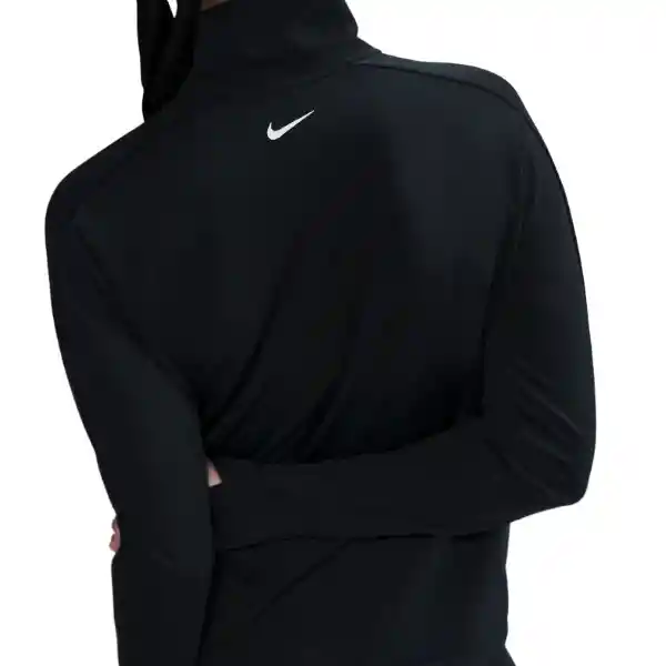 Nike Camiseta W Swsh Hbr Hz Mid Manga Larga Mujer Negro Talla L